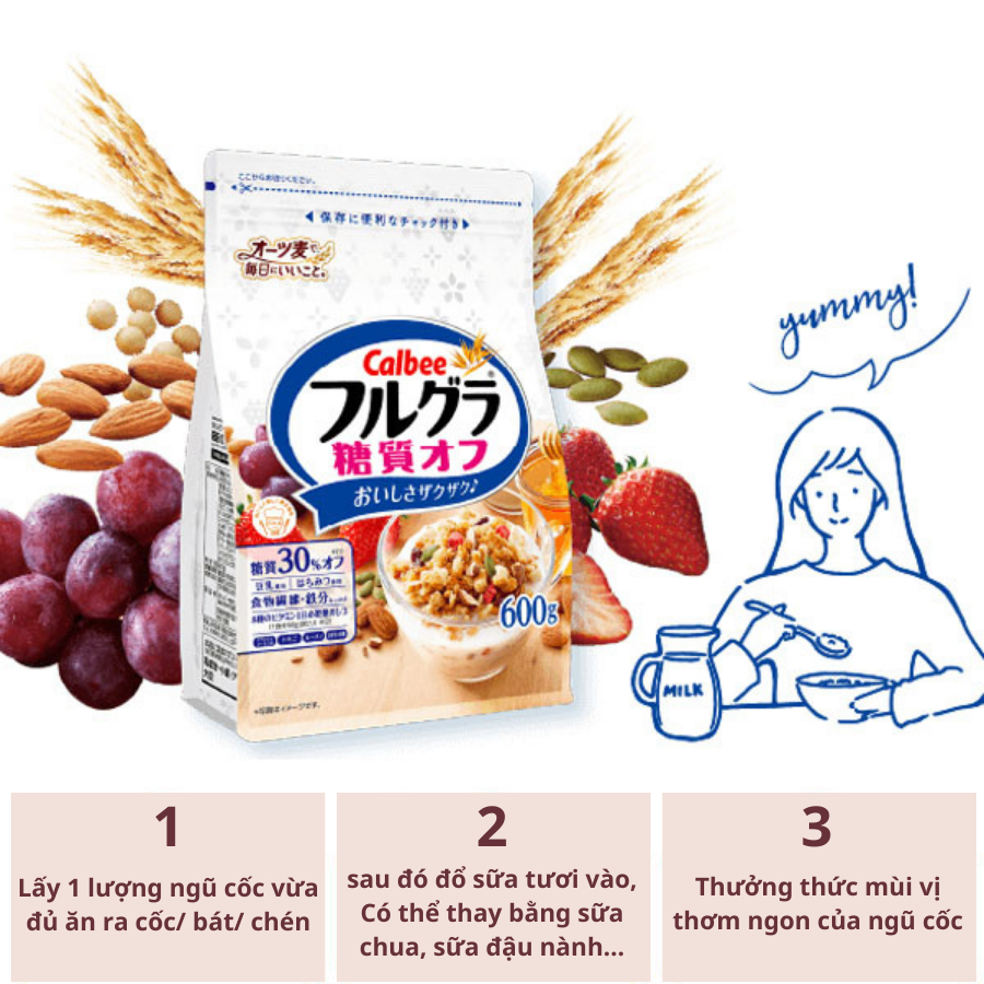 Japanese Calbee Cereals Low-Sugar White Mixed Fruit Yogurt With ...