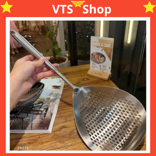 High quality stainless steel perforated ladle, super thick, monolithic ...