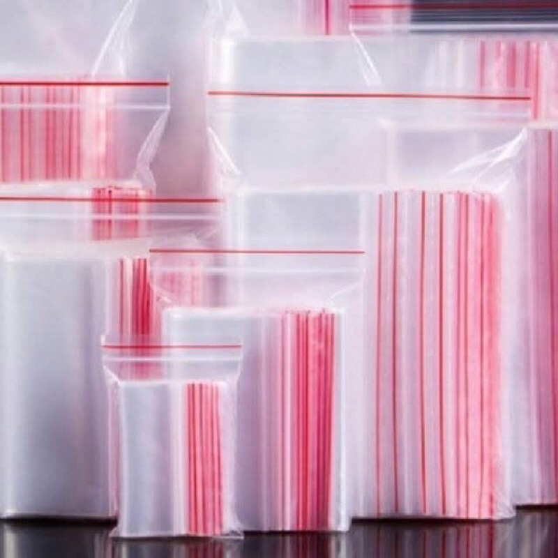 1 kg Red Thread zipper Bag Is Good, Thick, Sure (With Full size