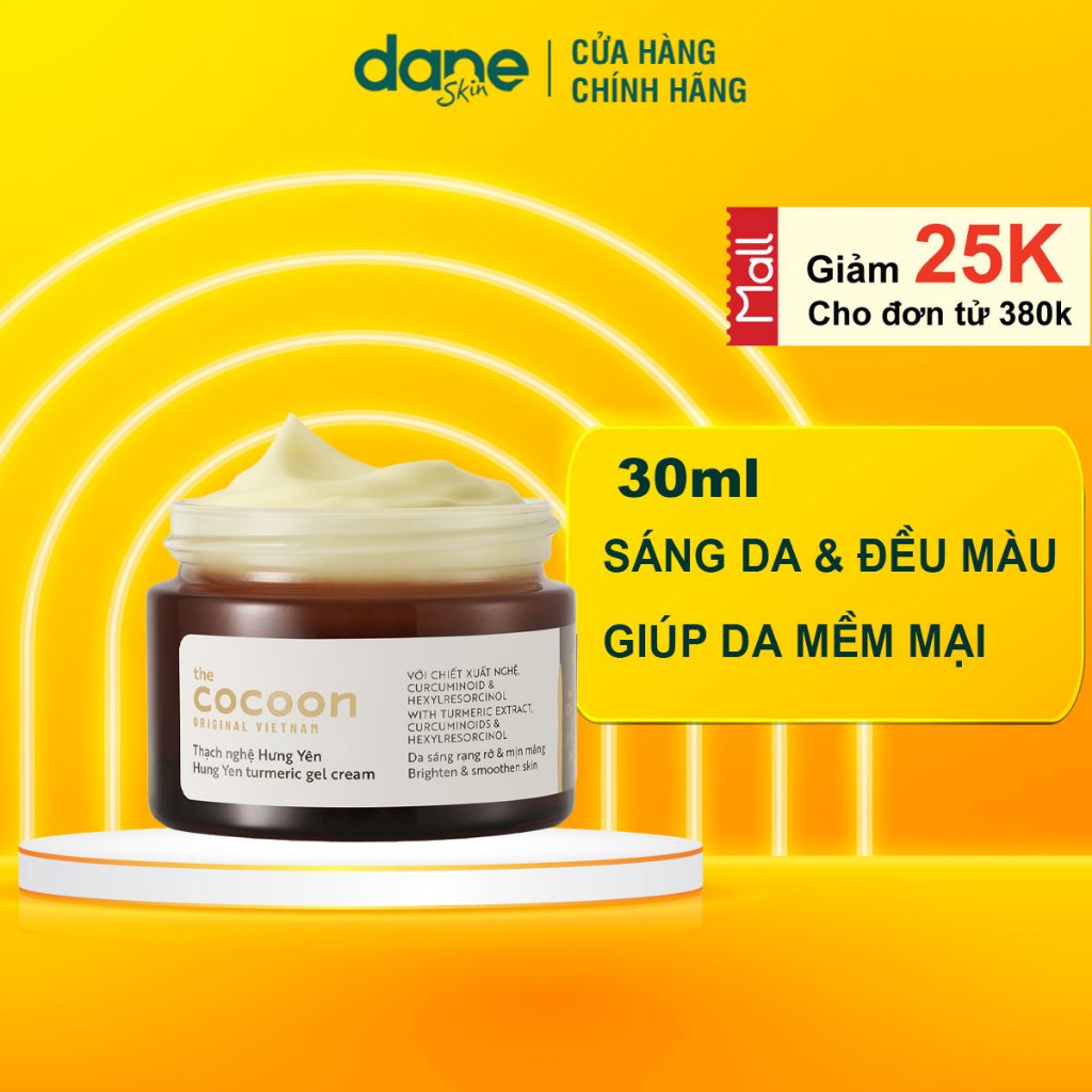 Cocoon turmeric jelly 30ml Helps brighten skin and fade dark spots