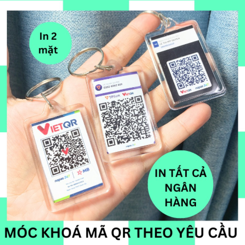 Bank QR CODE KEYCHAIN PRINTED ON DEMAND | Shopee Philippines