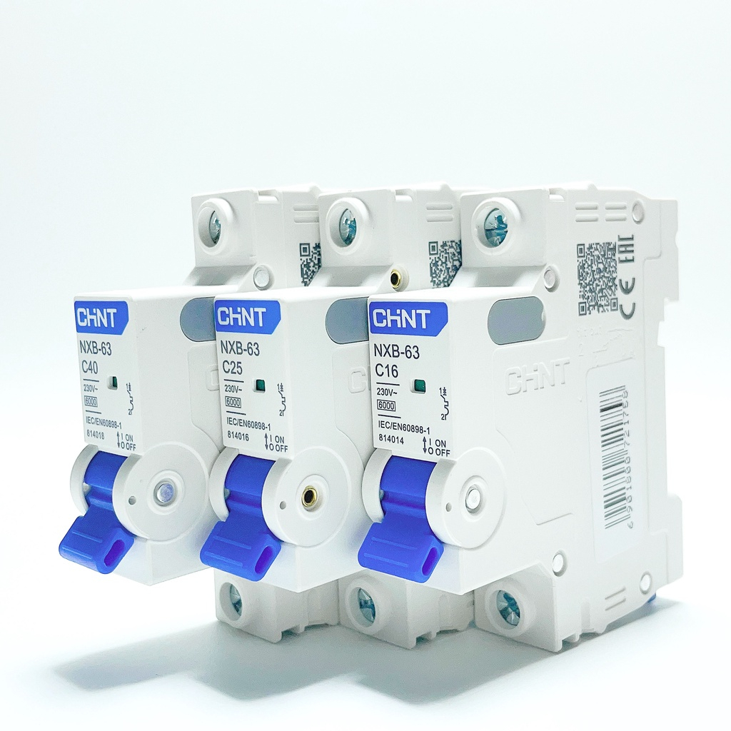 Chint NXB-63 Single Phase MCB Aptomat 6A, 10A, 16A, 25A, 32A, 40A, 50A ...