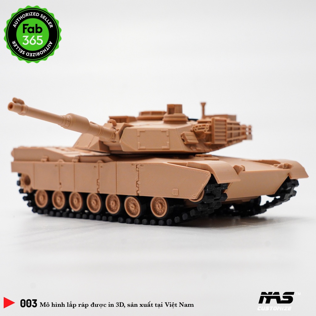[ NAS ] Toy American tank model M1A2 Abrams scale 1:48, Military model ...