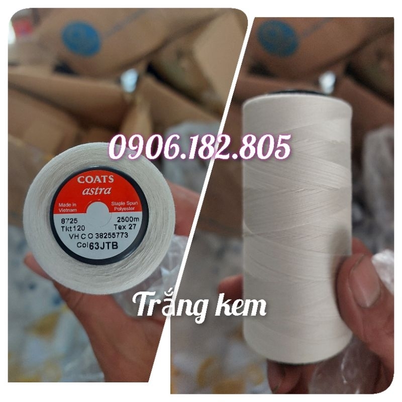 Coats C63JBT premium sewing thread tex 27 2500m | Shopee Philippines