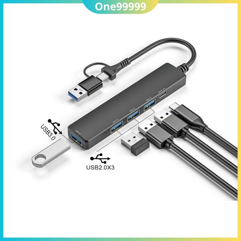 Usb Hub, Type C Hub 5 in 1, 4 in 1, 3 in 1, high-speed split port ...