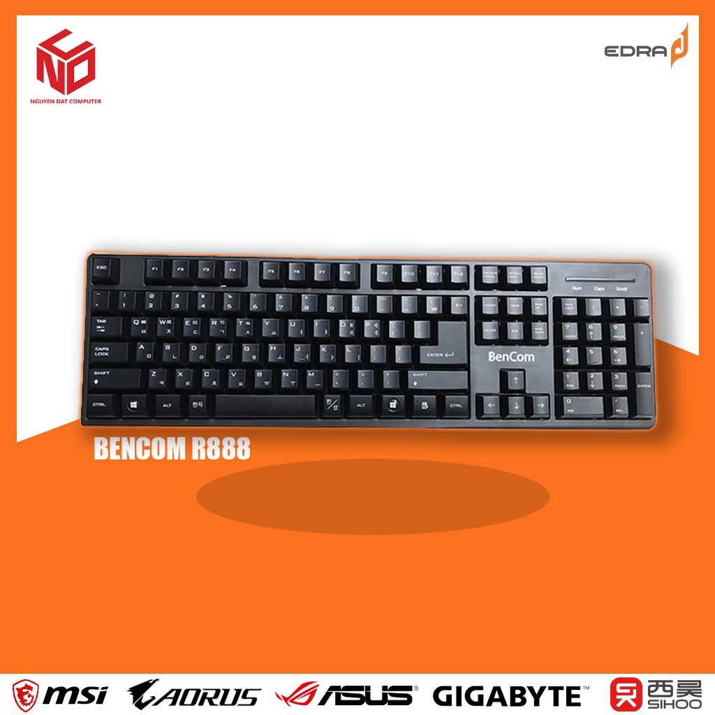 Korean Keyboard Bencom R888 (Genuine Product) | Ndc Computer | Shopee ...