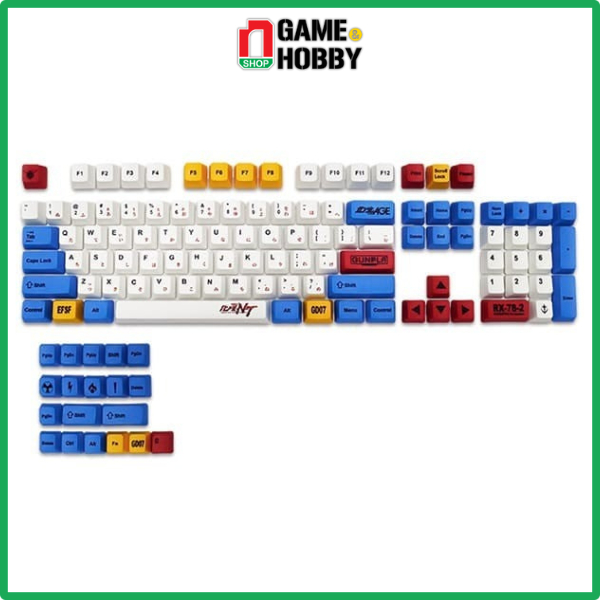 Gundam COLOR FULL SET 123 BUTTON MECHANICAL KEYBOARD OEM | Shopee ...