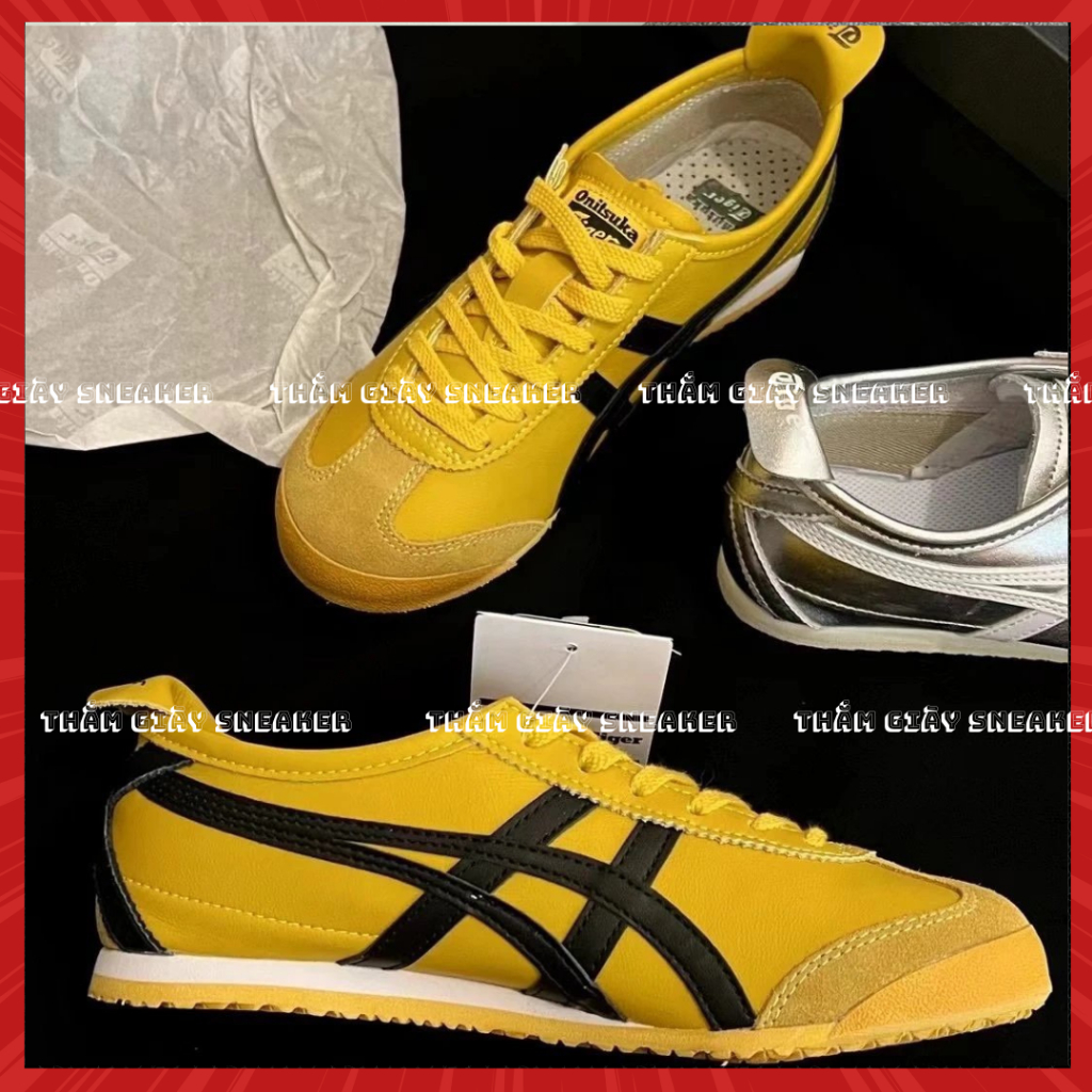 Onit Suka Tiger Sneakers With Full Box And Yellow Tiger Thin Design