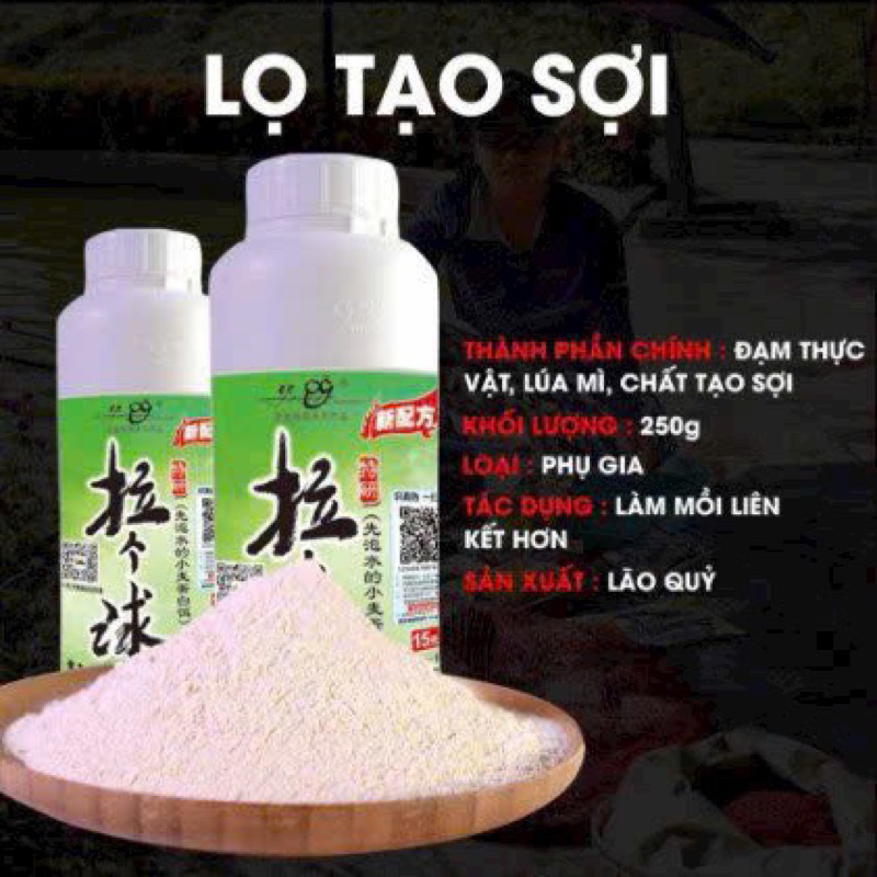 Extremely effective powder fiber making bottle that binds fishing bait ...