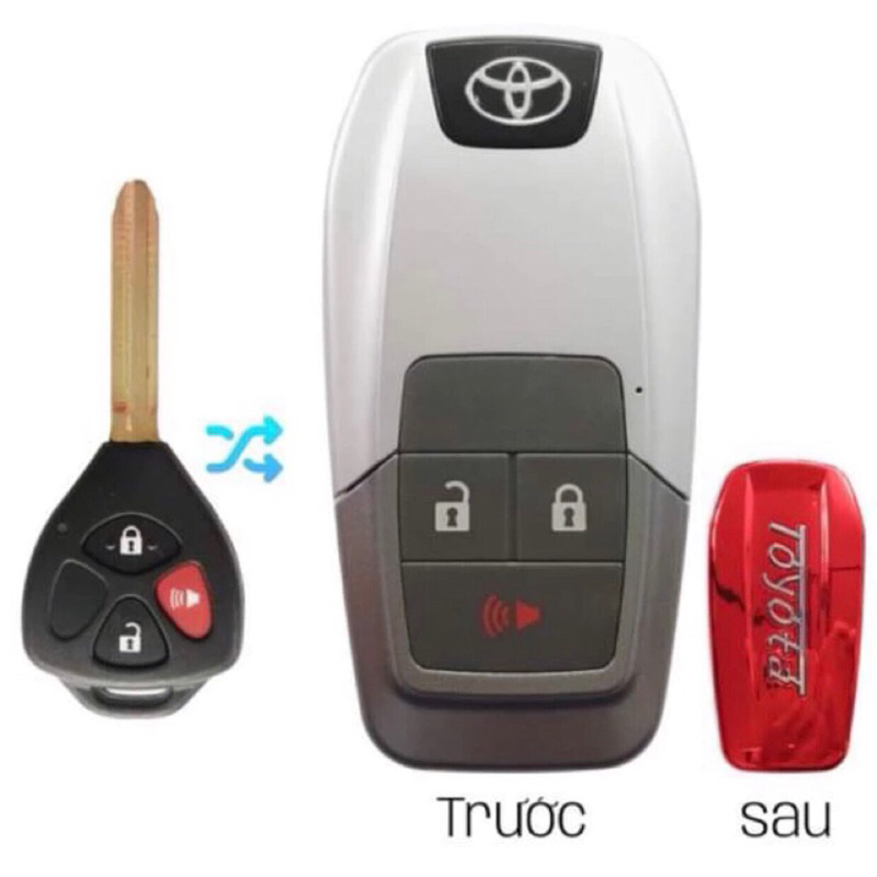 Toyota Key Cover 3 Buttons Folding New Model Zin Innova Fortuner