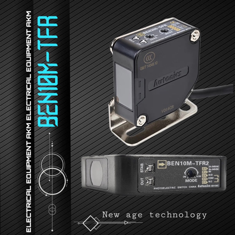Autonic Ben10mTFR Sensor, Ben10m Optical Sensor, Infrared Switch, Reflective Distance Sensor