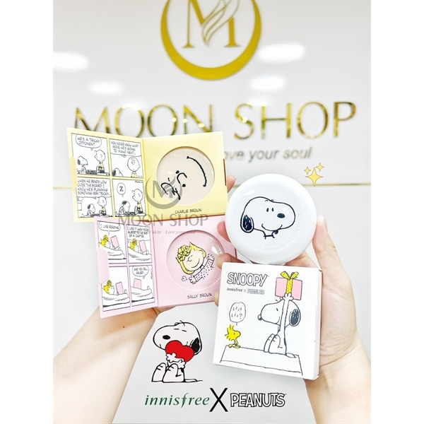 Cushion INNISFREE X PEANUTS Snapy NO SEBUM POWDER 14G Box Shopee