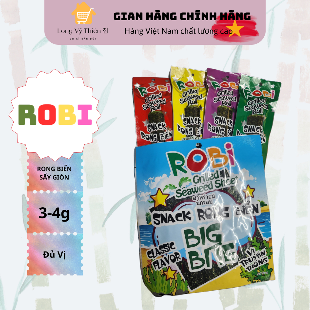 [ Combo 40+20 ] ROBI Instant Seaweed Snack (3g/ 4g) | Shopee Philippines