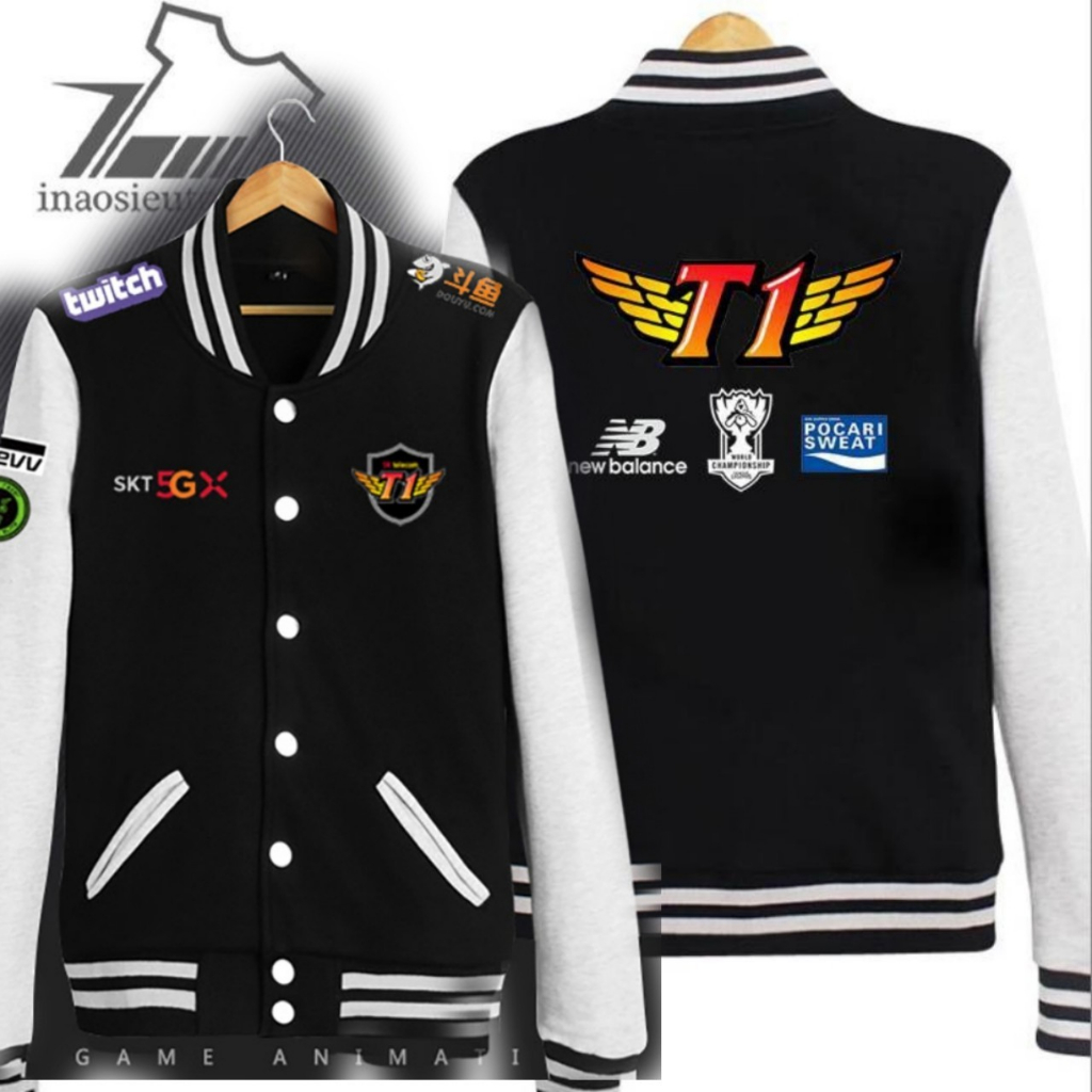 [Excellent + Super cheap] SKT T1 traditional bomber jacket | Shopee ...