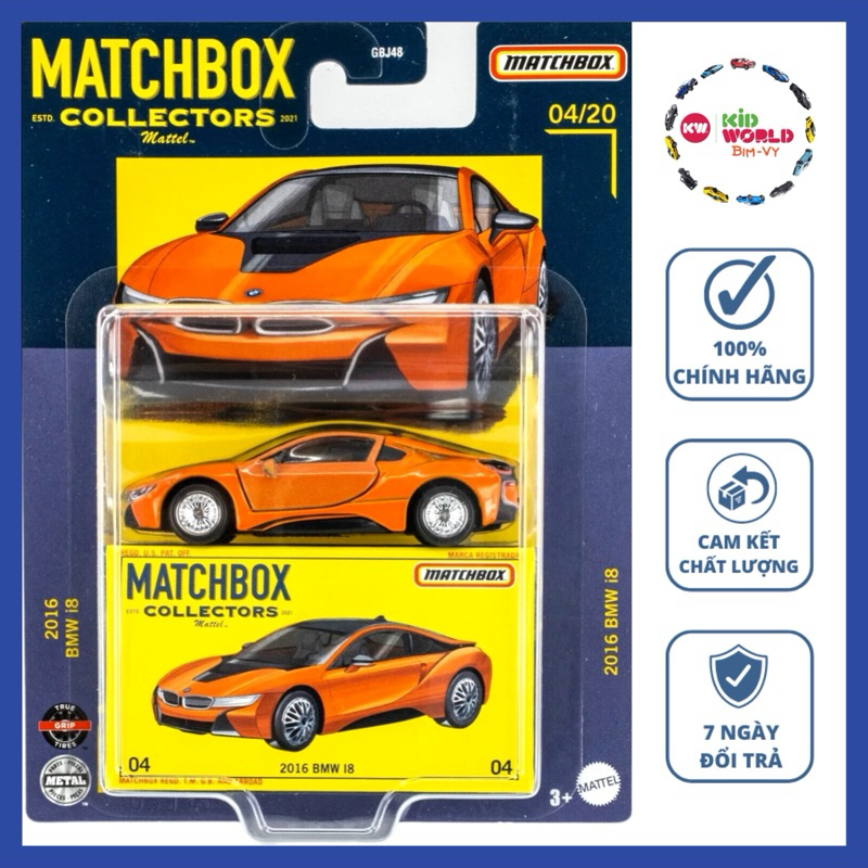 Matchbox Partes móviles 2016 BMW i8-coche diecast escala 1/64 - México