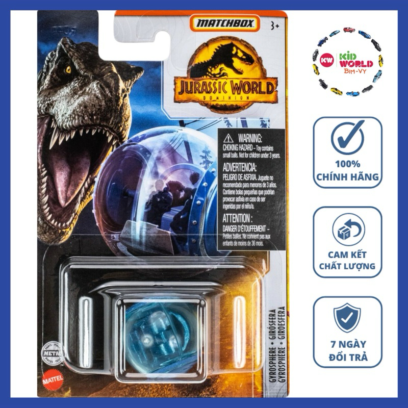 GIROESFERA JURASSIC WORLD rebuildable MATCHBOX