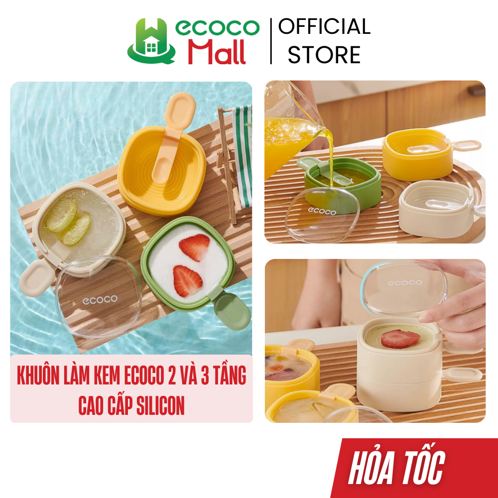 Ecoco 2 and 3-layer premium silicone ice cream molds are absolutely ...
