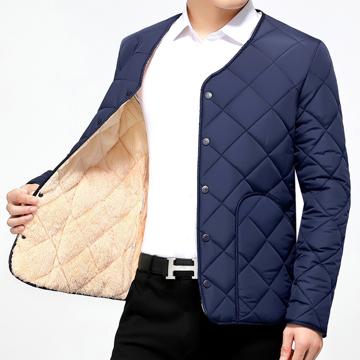 Jacket Men's float with cotton layer to keep warm in winter - T0419 ...