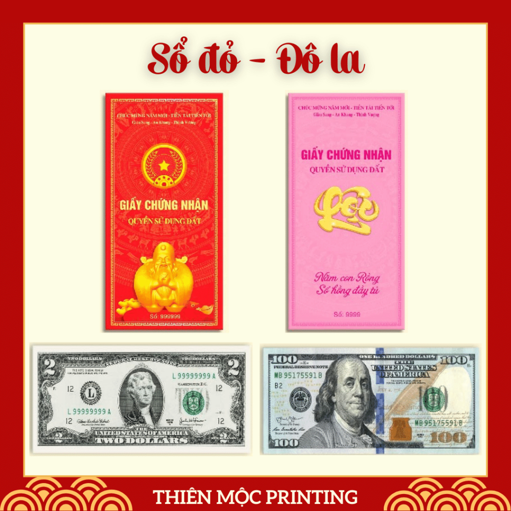 Set 10 / 50 New Year Red Packets 2024 [Red / Pink - Dollar ...