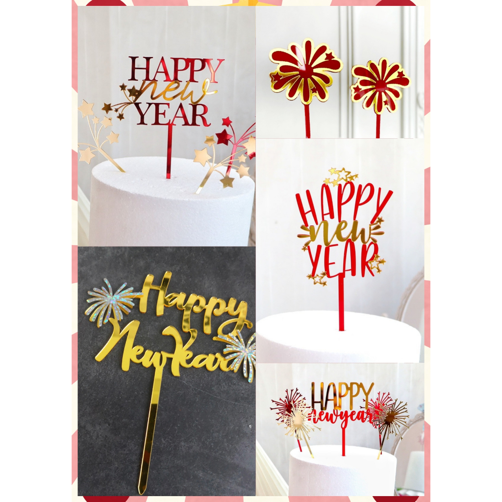 Decorative Sticks For Cake Happy New Year 2024 HT01 Shopee Philippines   Vn 11134207 7r98o Lpstqqeystzm99