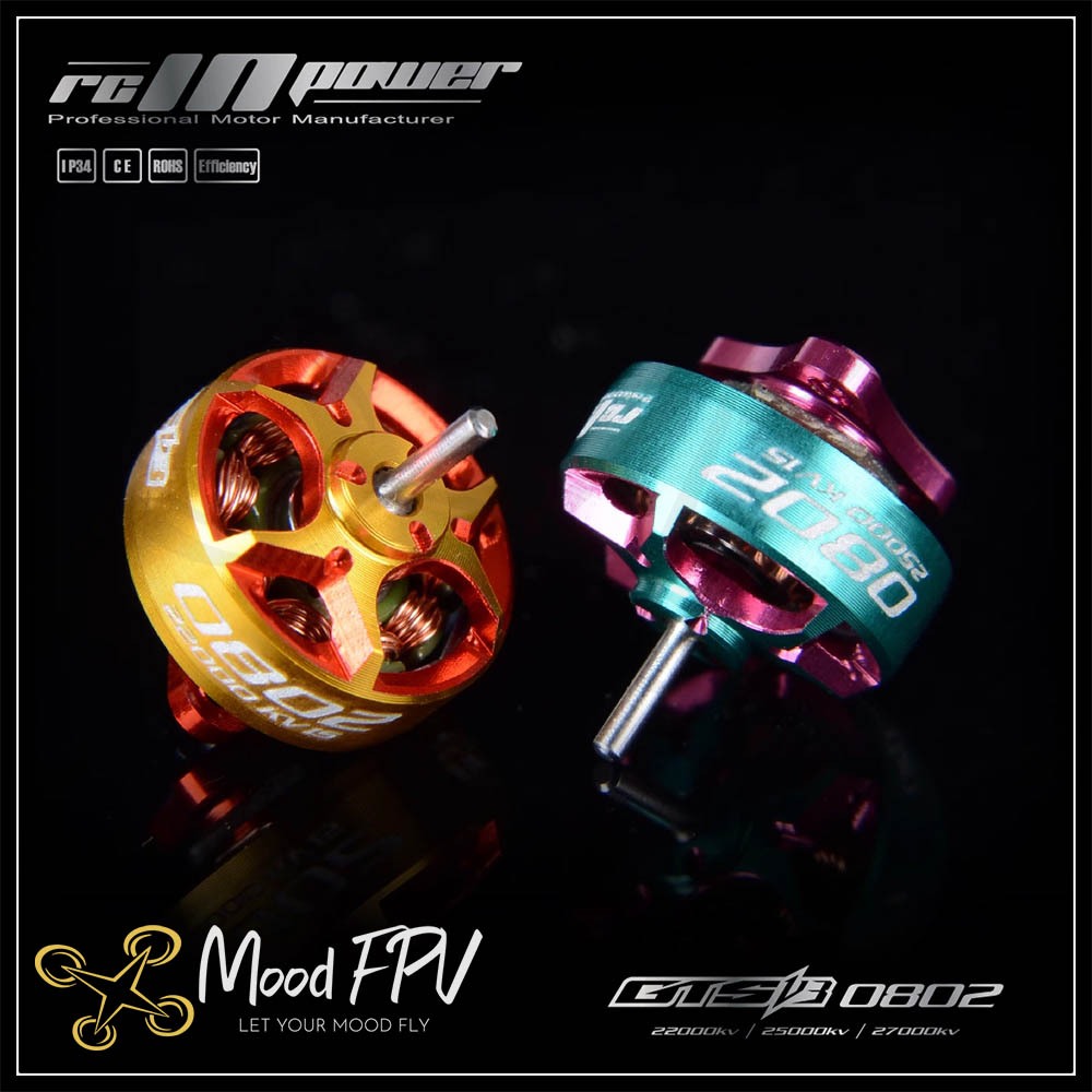 RCinpower GTS V3 0802 Motor 22000Kv/ 25000Kv/ 27000Kv 1S | Shopee ...