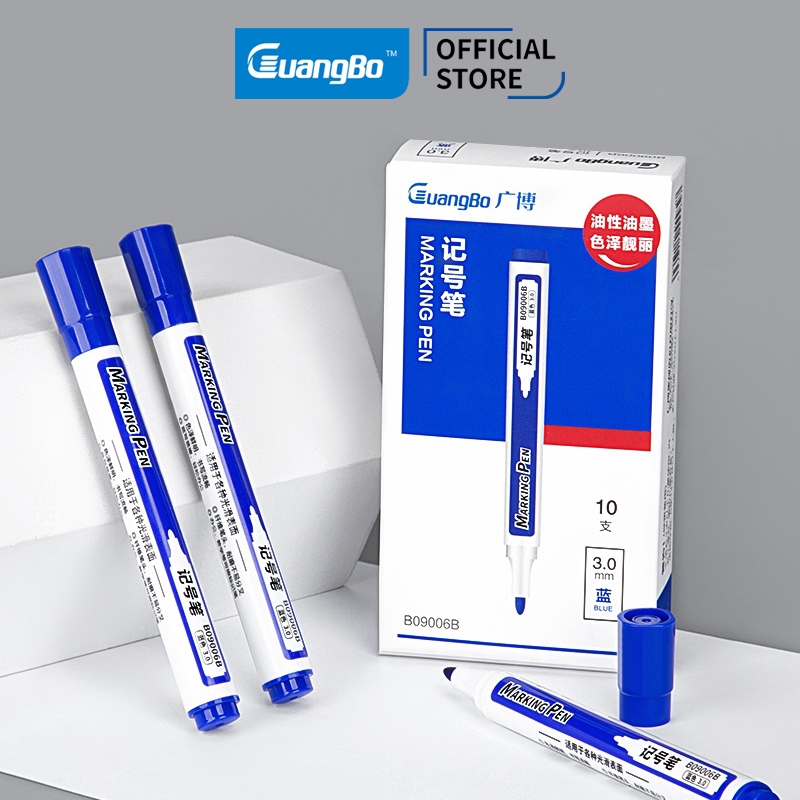 GuangBo blue/black/red oil marker B09006D/B09006R/B09006B | Shopee ...