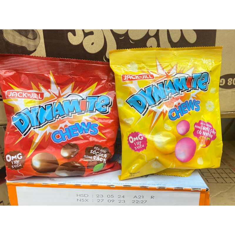 Dynamite Chocolate/Fruit Flavor Chewing Candy 3 Tablets Pack 112g ...