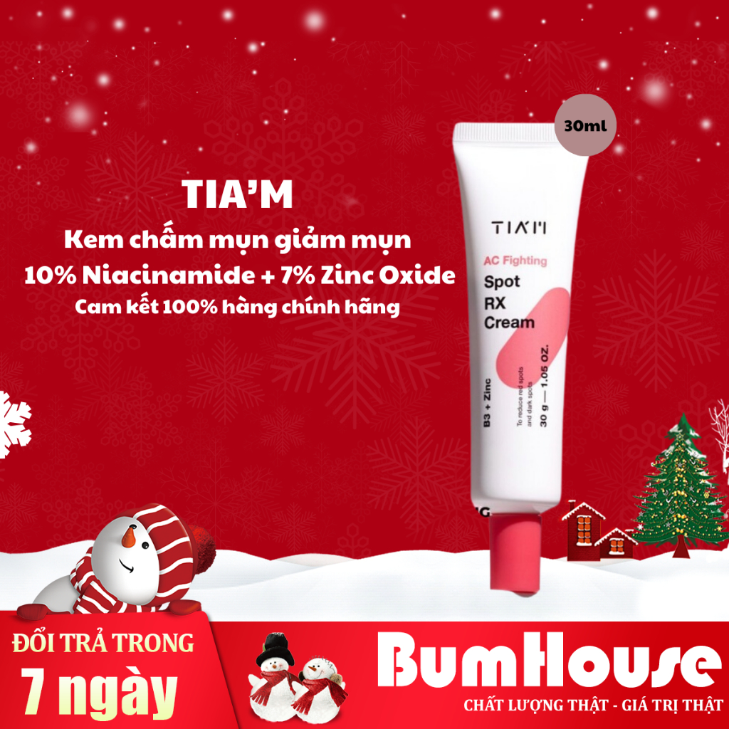 Tiam Acne Spot Cream Reduces Acne, Blurs, Heals Scars 10 Niacinamide