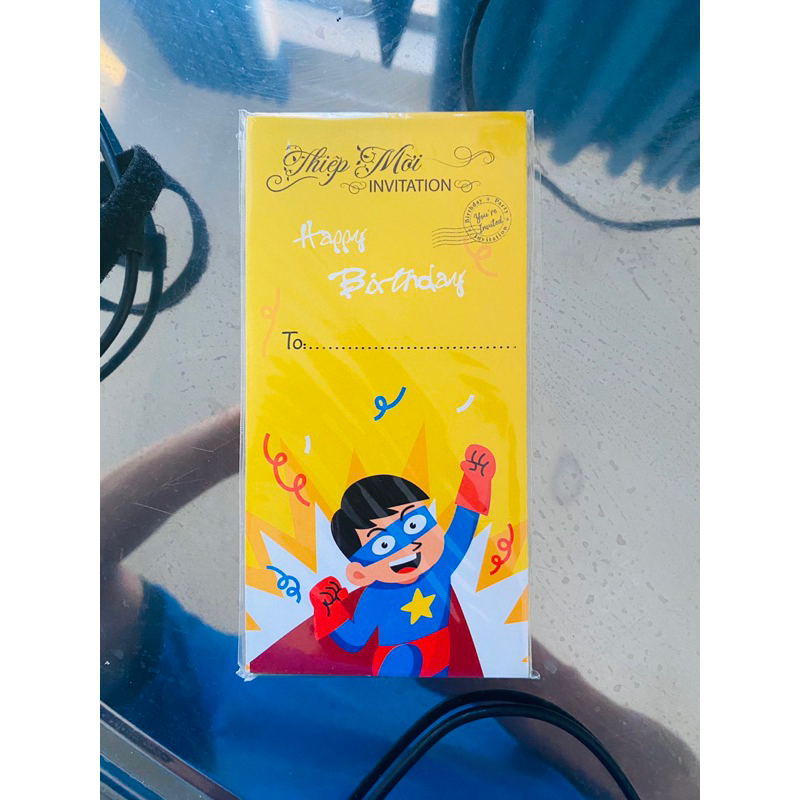 Bami Superman Birthday Invitation Card | Shopee Philippines