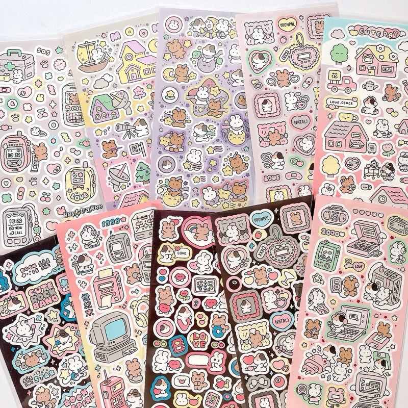 Cute pastel stickers with matte lamination | Shopee Philippines