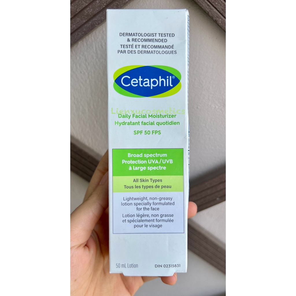 Cetaphil daily facial moisturizer SPF 50, Tube 50mL | Shopee Philippines