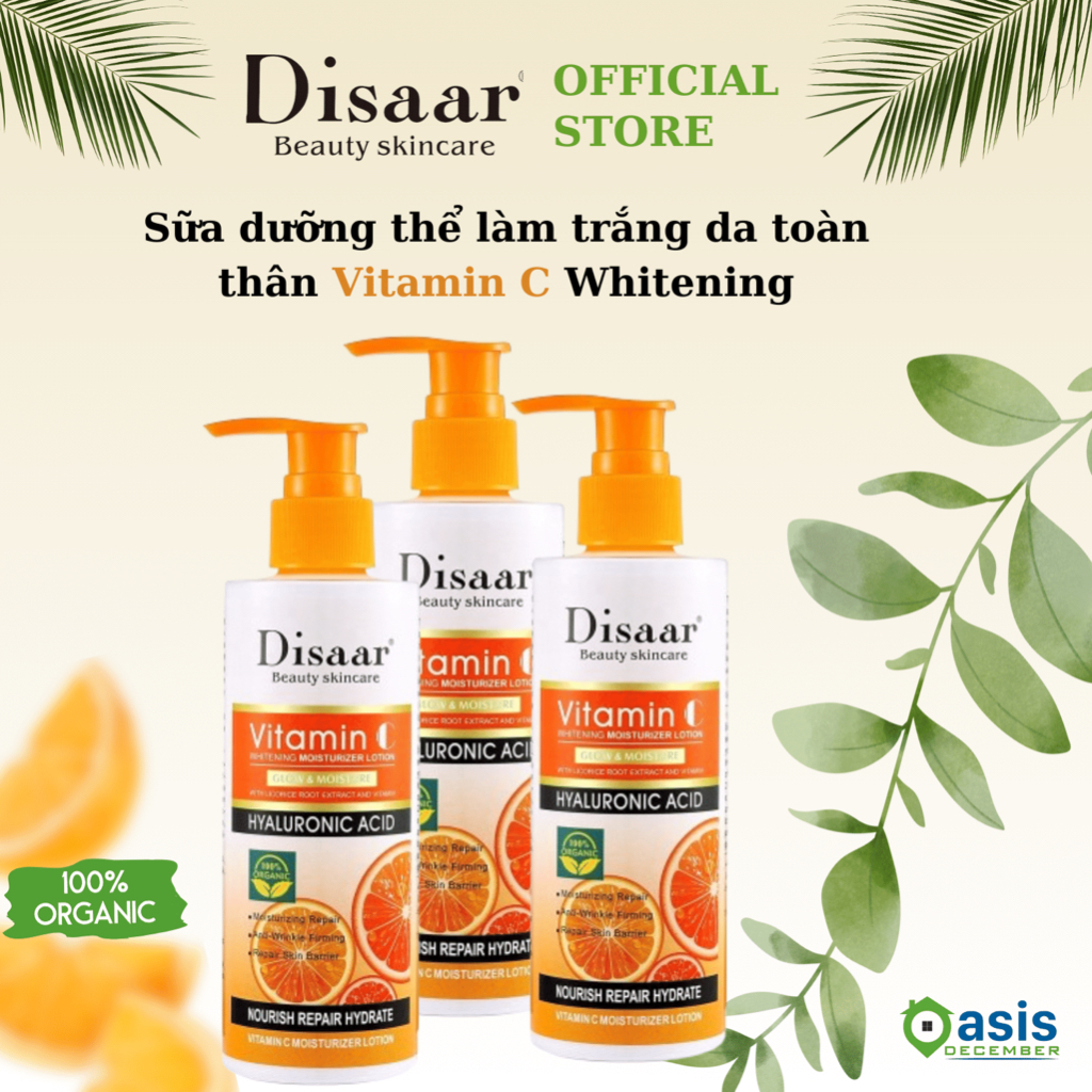 Disaar Vitamin C Hyaluronic Acid Lotion Body Whitening Body Lotion