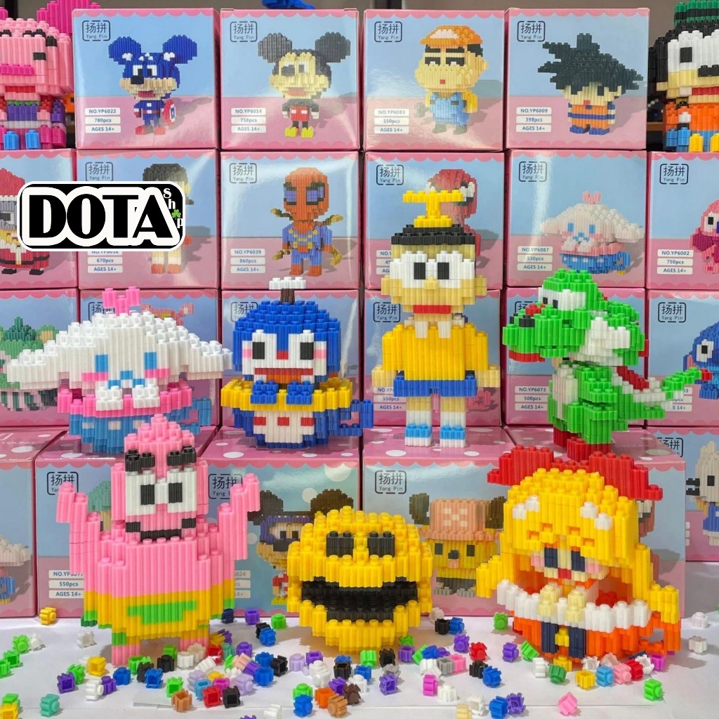 10 Sets of Lego Mini 12cm 3D Assembly Model Toys Beautiful Mixed with ...