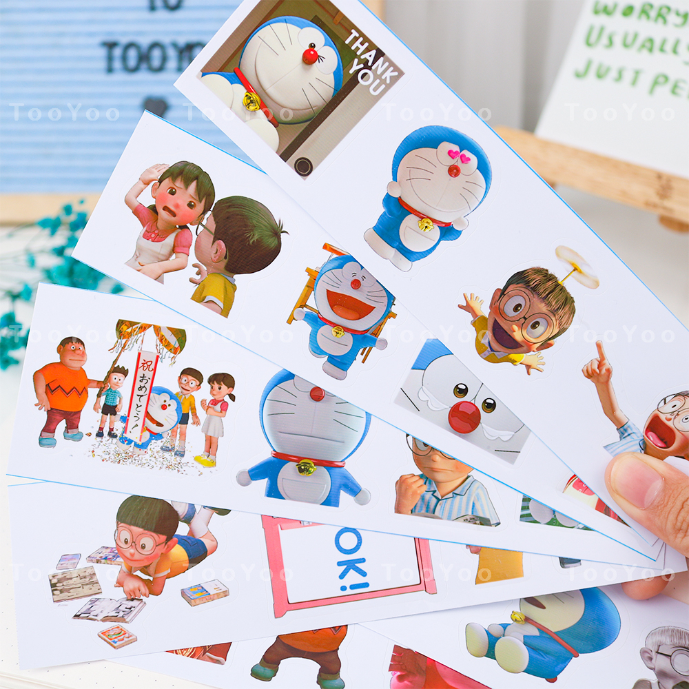 Set Of 24 cute Doraemon Stand by Me Theme Stickers BK00017 | Shopee ...