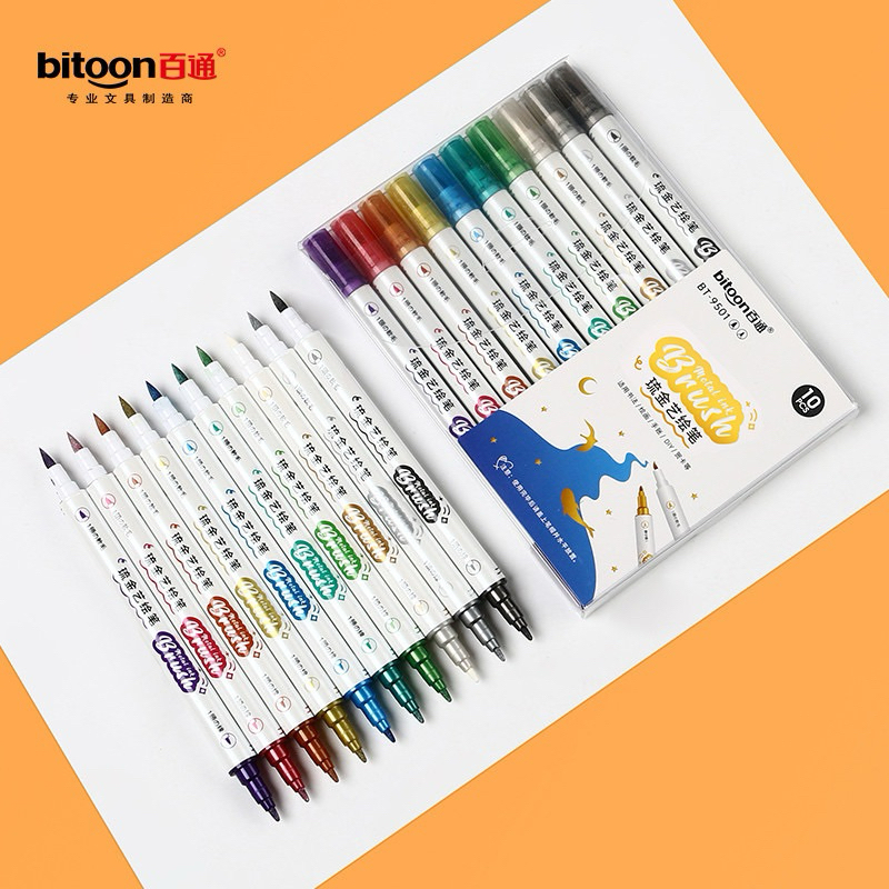 Bitoon BT_9501 Premium Acrylic double-ended super emulsion pen (odd ...