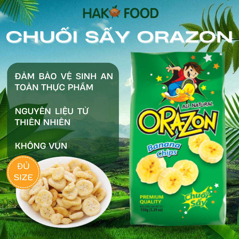 Crispy Dried Bananas 70G / 100G Orazon, Crispy, Delicious, Sugar-Free ...