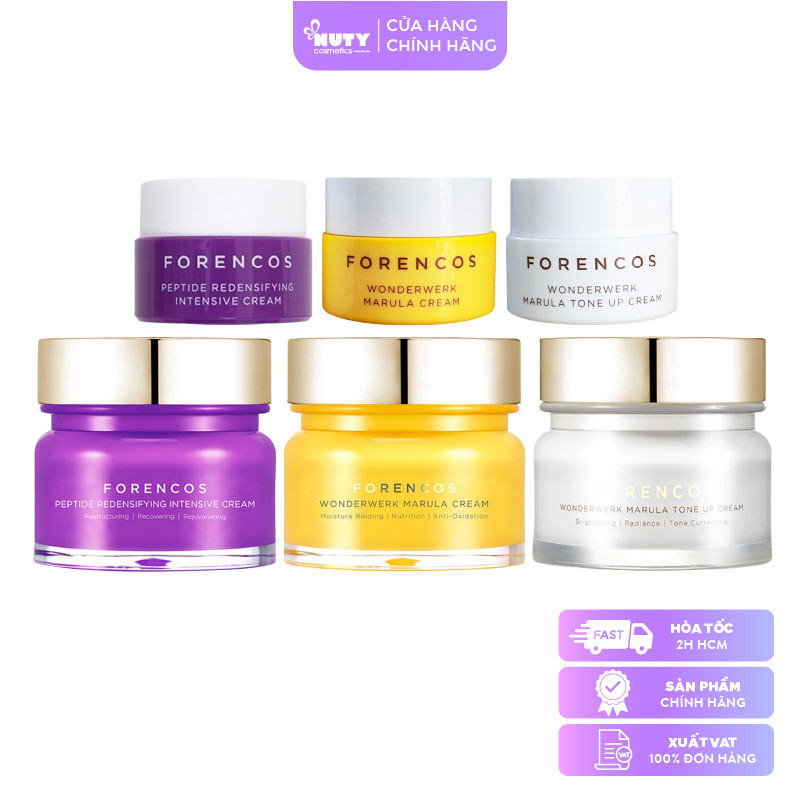 Forencos Peptide Redensifying Intensive Cream & Wonderwerk Marula Tone