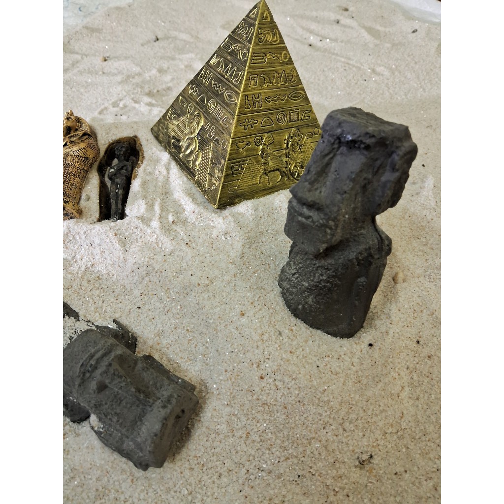 Lot De 2 Fausses Pierres Décoratives En Mousse - Pour Terrarium, Aquarium, Jardin - Taille ~20 Et 17 Cm - Légères Et Réalistes