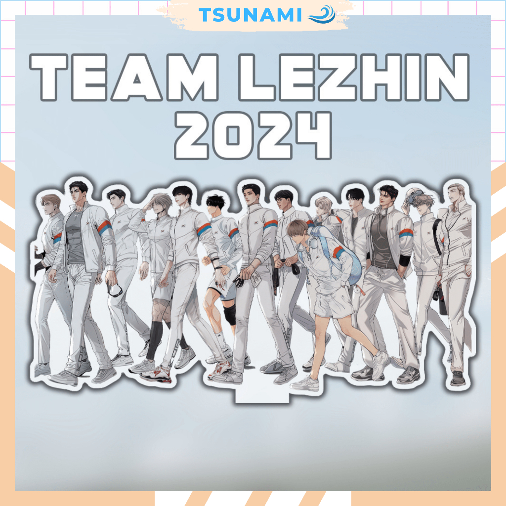 Manhwa Standee Model BL Lezhin BOMTOON Calendar 2024 Season's Greetings