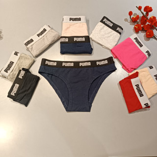 PUMA Women's 3 Pack Seamless Bikini Underwear
