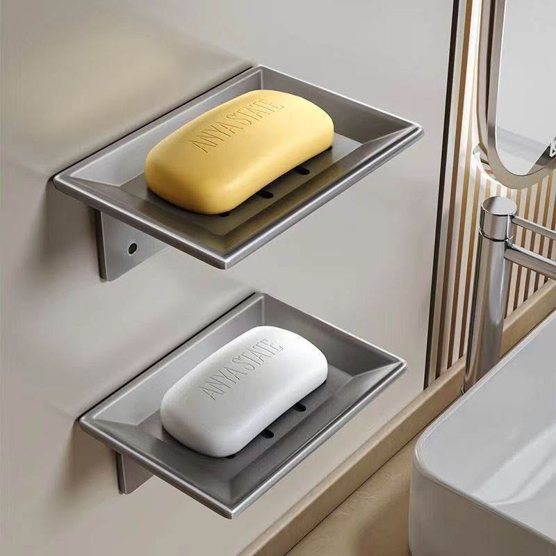 Bathroom Wall Soap Rack, Carbon Stainless Soap Tray | Shopee Philippines