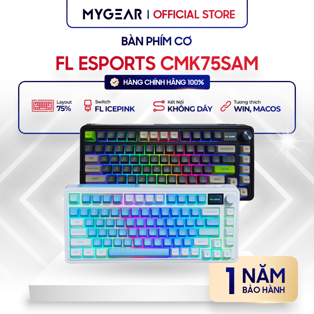 Fl ESports CMK 75 SAM Mechanical Keyboard (Hotswap / Down Circuit / 3 ...