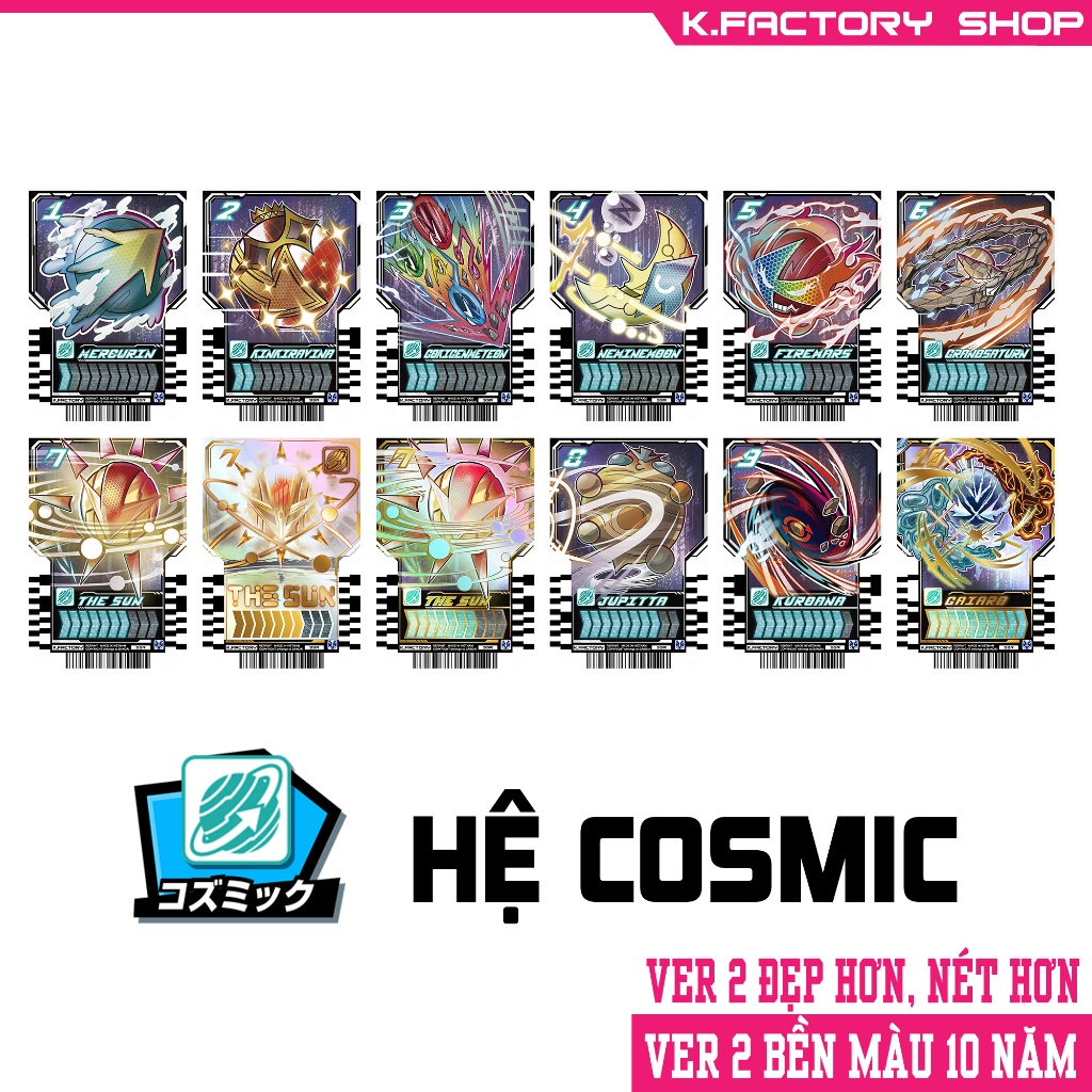 [K.FACTORY] [GOTCHARD] Cosmic card of KAMEN RIDER GOTCHARD | Shopee ...