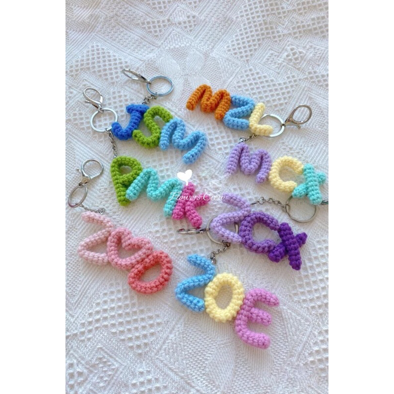 Name Letter Wool Keychain | Shopee Philippines