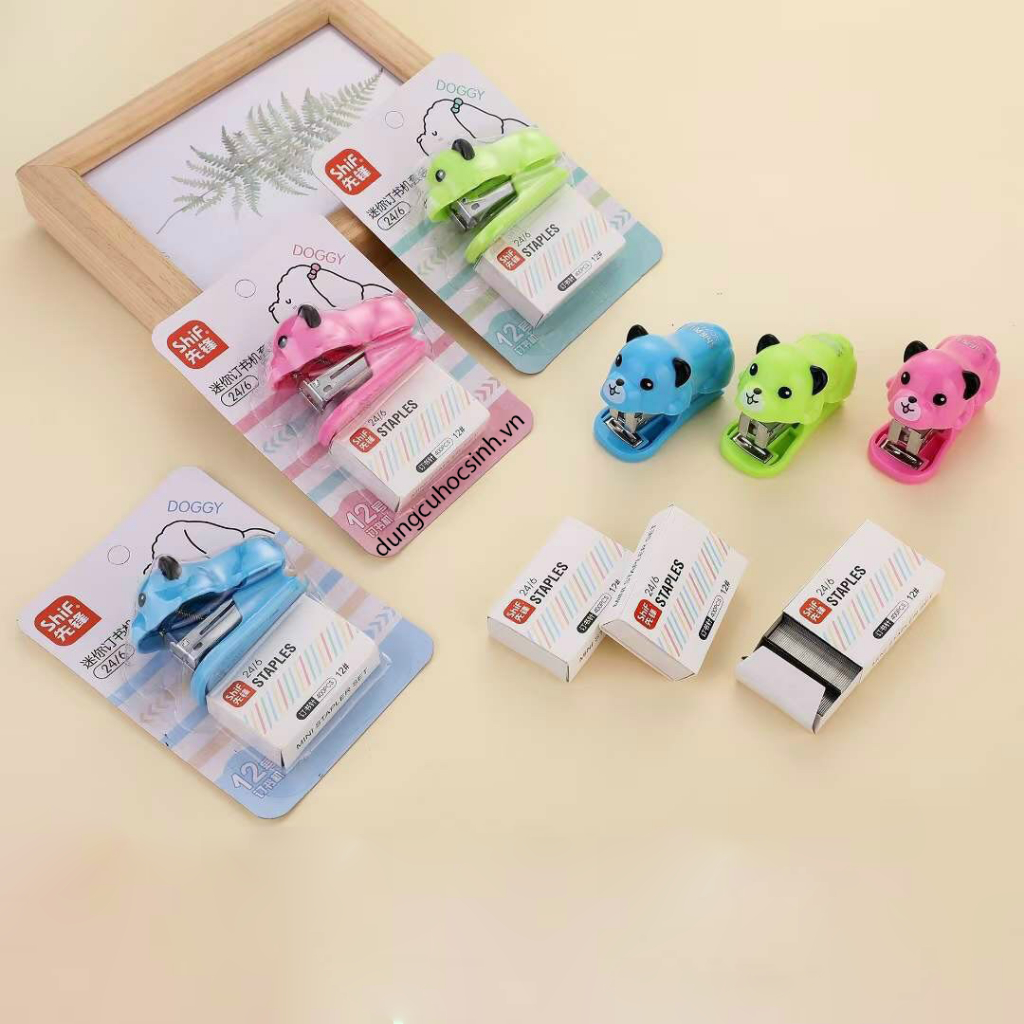 Shif 7119 Mini Stapler Uses 24/6 Stapler with 1 Box of Stapler | Shopee ...
