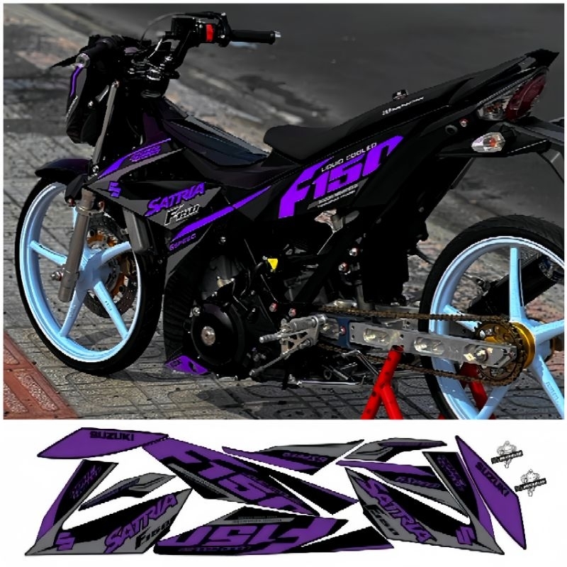 Satria fi 150cc Removable Stamp - Model F150. High Quality PPF Material ...