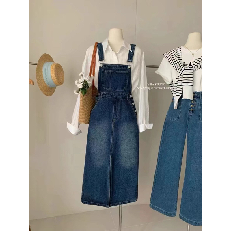 HQ [Kim Anh] Overalls + Korean style shirt ️ | Shopee Philippines