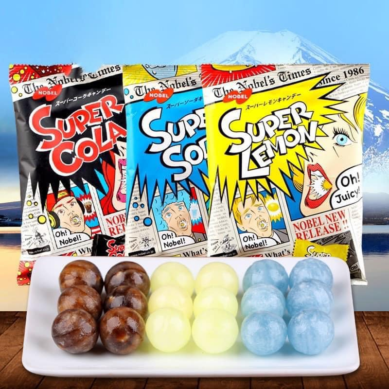 World's Most Sour Candy 3 Flavors Super Lemon, Super cola. Super soda ...