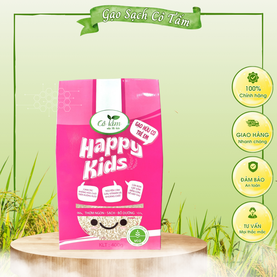 Organic Children's Rice - Happy Kids young rice used to cook porridge ...