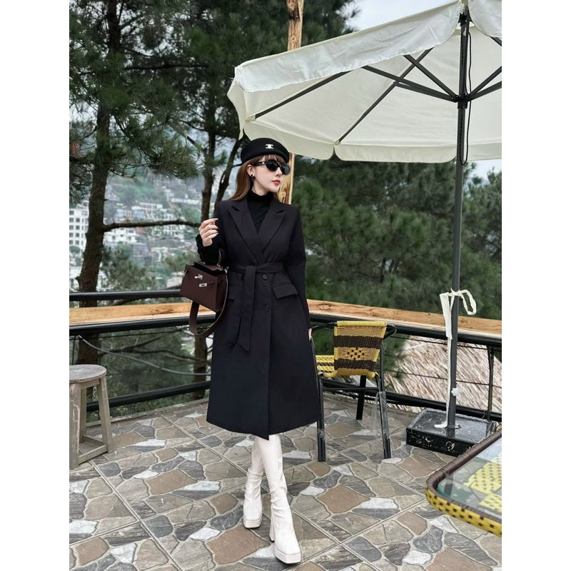 Long Slv Flap Pocket Oversize Jacket main image 0